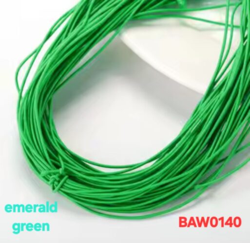 Elastic cord 1 mm warna emerald green