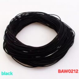 Elastic cord 1 mm warna black