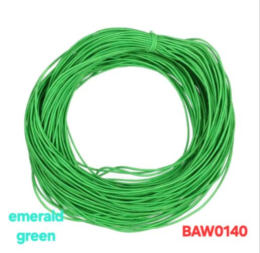 Elastic cord 1 mm warna emerald green