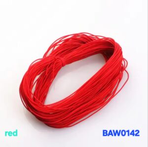 Elastic cord 1 mm warna red