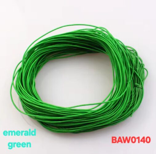 Elastic cord 1 mm warna emerald green