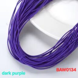 Elastic cord 1 mm warna dark purple
