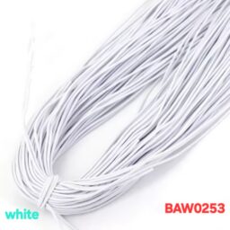 Elastic cord tebal 1 mm warna white