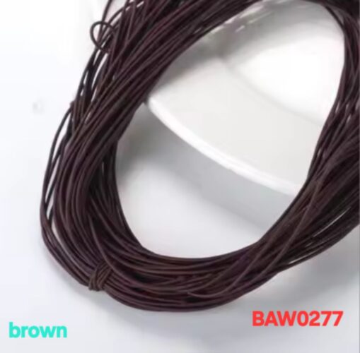 Elastic cord tebal 1 mm warna brown