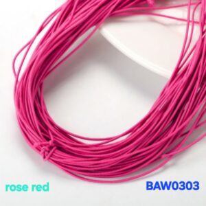Elastic cord tebal 1 mm warna rose red