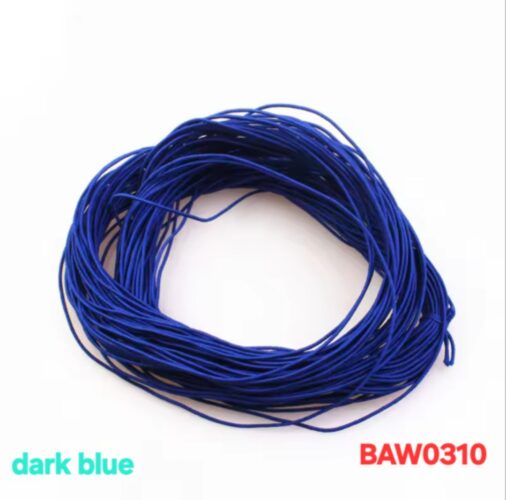 Elastic cord 1 mm warna dark blue