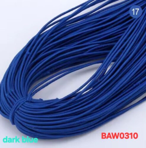 Elastic cord 1 mm warna dark blue