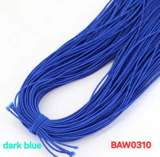 Elastic cord 1 mm warna dark blue
