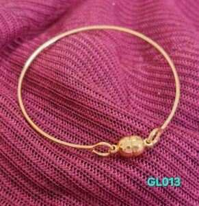 Gelang round magnetic clasp warna gold