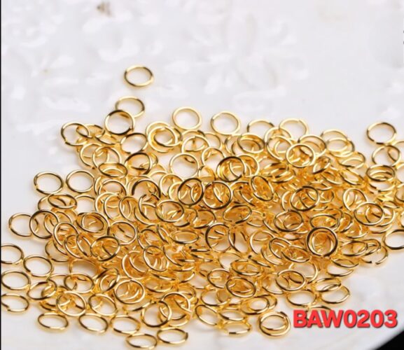 Opened jump ring stainless steel Diameter 4 mm warna gold
