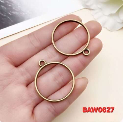 Bezel lingkaran Warna bronze antik