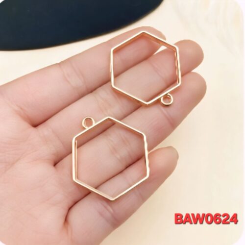 Bezel hexagon kc gold