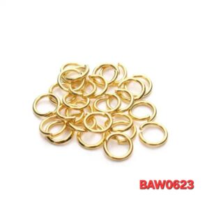 Open-End Jump Ring Stainless steel diameter 5 mm warna gold