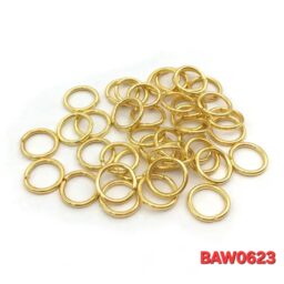 Open-End Jump Ring Diameter 5 mm stainless steel warna gold