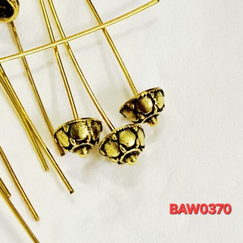 Headpin Kepala antik gold 7,5 mm