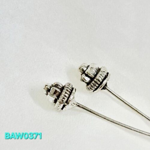Headpin Kepala antik silver 5,5 mm