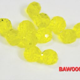 Manik-manik kristal cina rondelle 10mm lemon cadmium