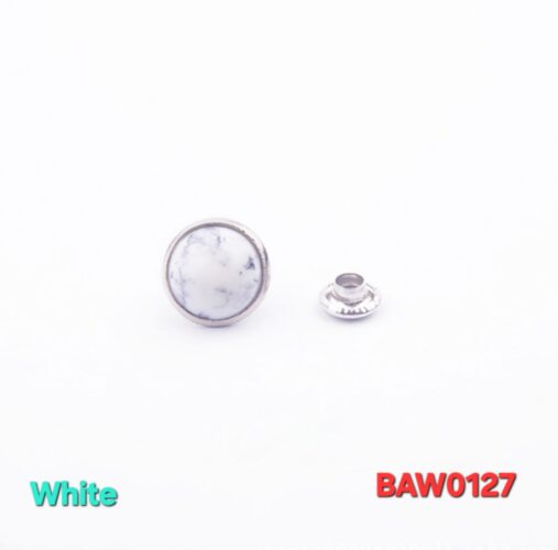 Rivet 8 mm acrylic Turkish warna White