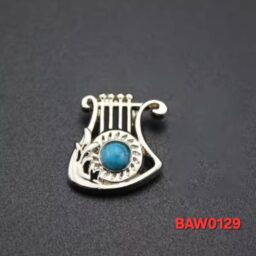 Rivet bentuk Harpa Warna Silver Kombinasi Turkish biru