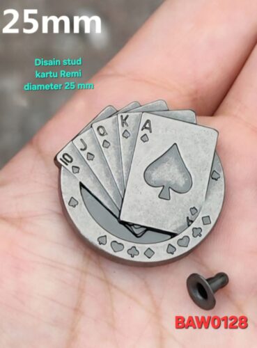 Rivet sekrup bentuk kartu Remi