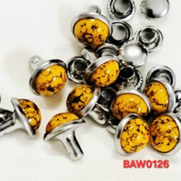 Rivet 8mm acrylic turkish warna oranye yellow