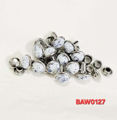 Rivet 8mm acrylic turkish warna white
