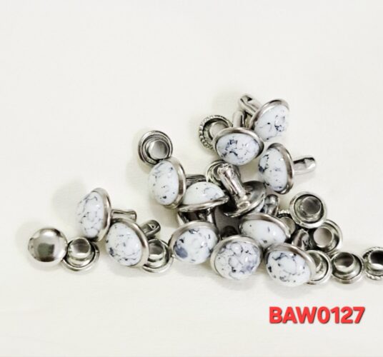 Rivet 8mm acrylic turkish warna white