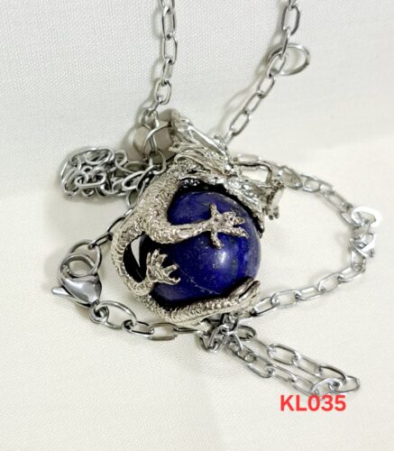 Kalung naga dragon ball lapis lazuli
