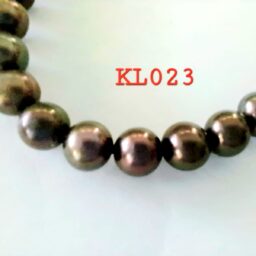 Kalung mutiara lombok barok bronze 43 cm