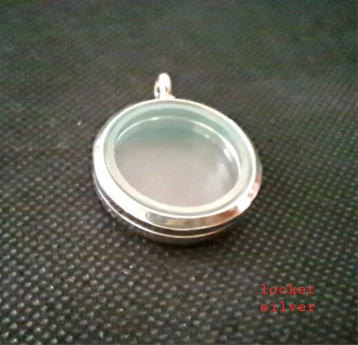 Kalung Floating locket silver