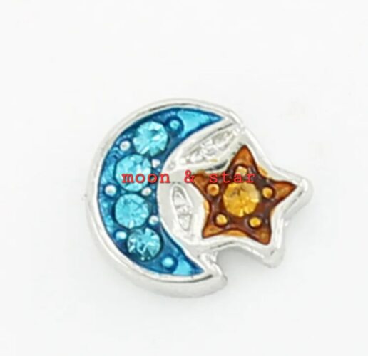 Star moon charm Floating Locket