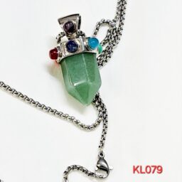 Kalung liontin pendulum green adventurine