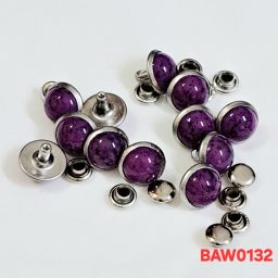 Rivet 8mm Motif batu turkish warna purple