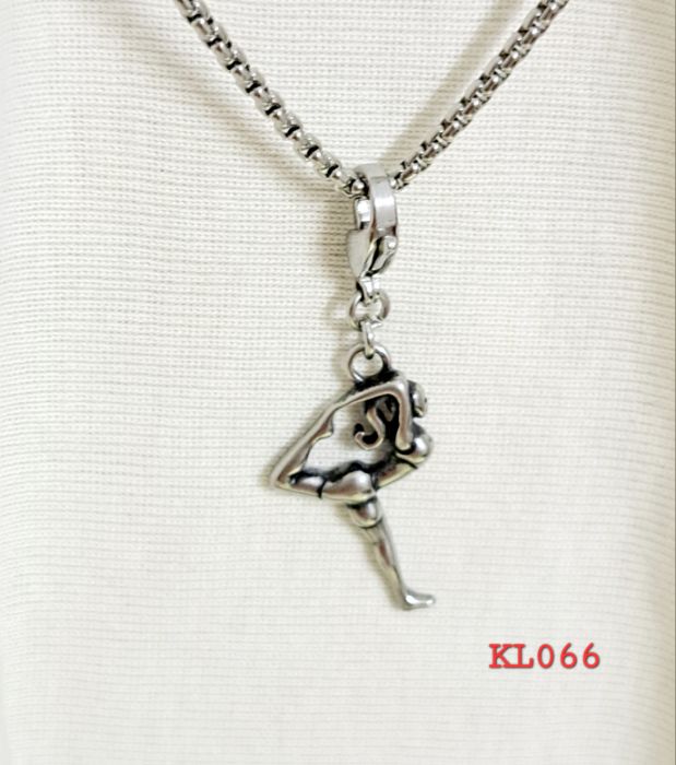 Kalung rantai stainless steel liontin 316 L postur yoga natarajasana (KL066) - Image 2