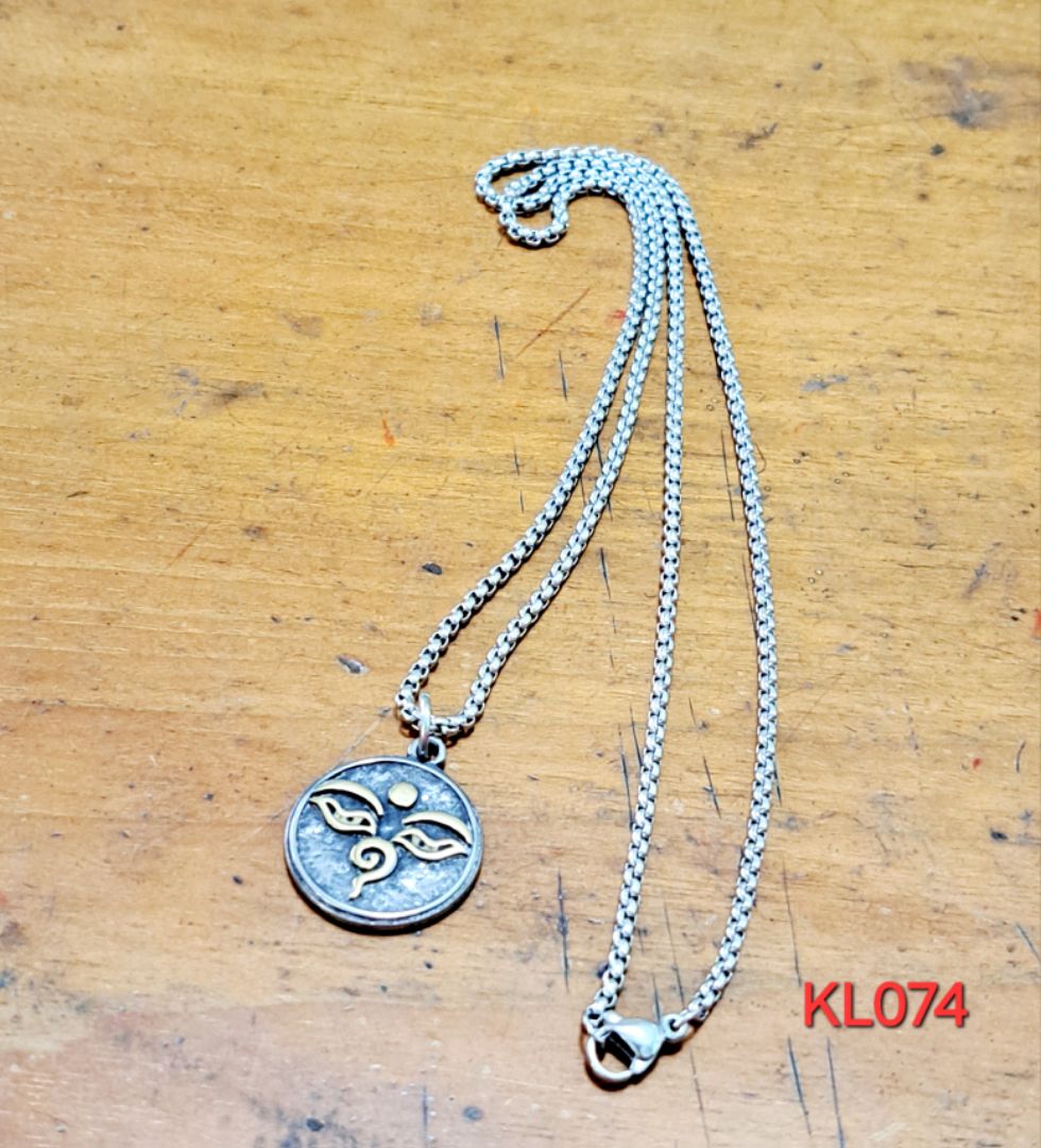 Kalung rantai stainless steel buddha charm gold plated