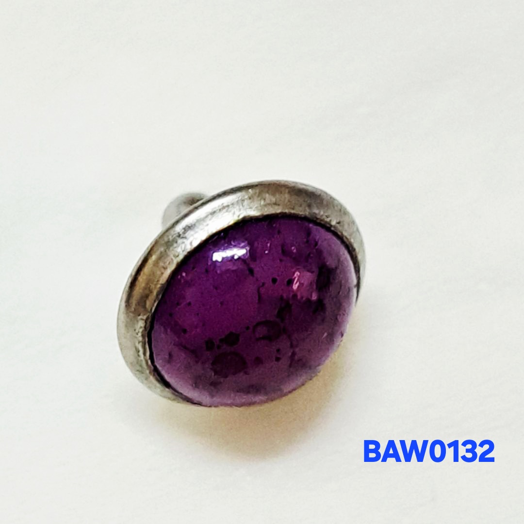 Rivet 8 mm motif batu turkish warna purple