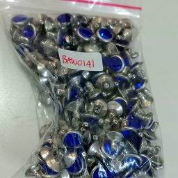 Rivet 8 mm Rhinestone dark blue