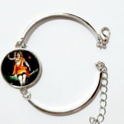 Gelang bangle cabochon lord shiva warna hitam