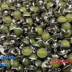 Rivet Motif Batu Turkish 8mm warna olive green